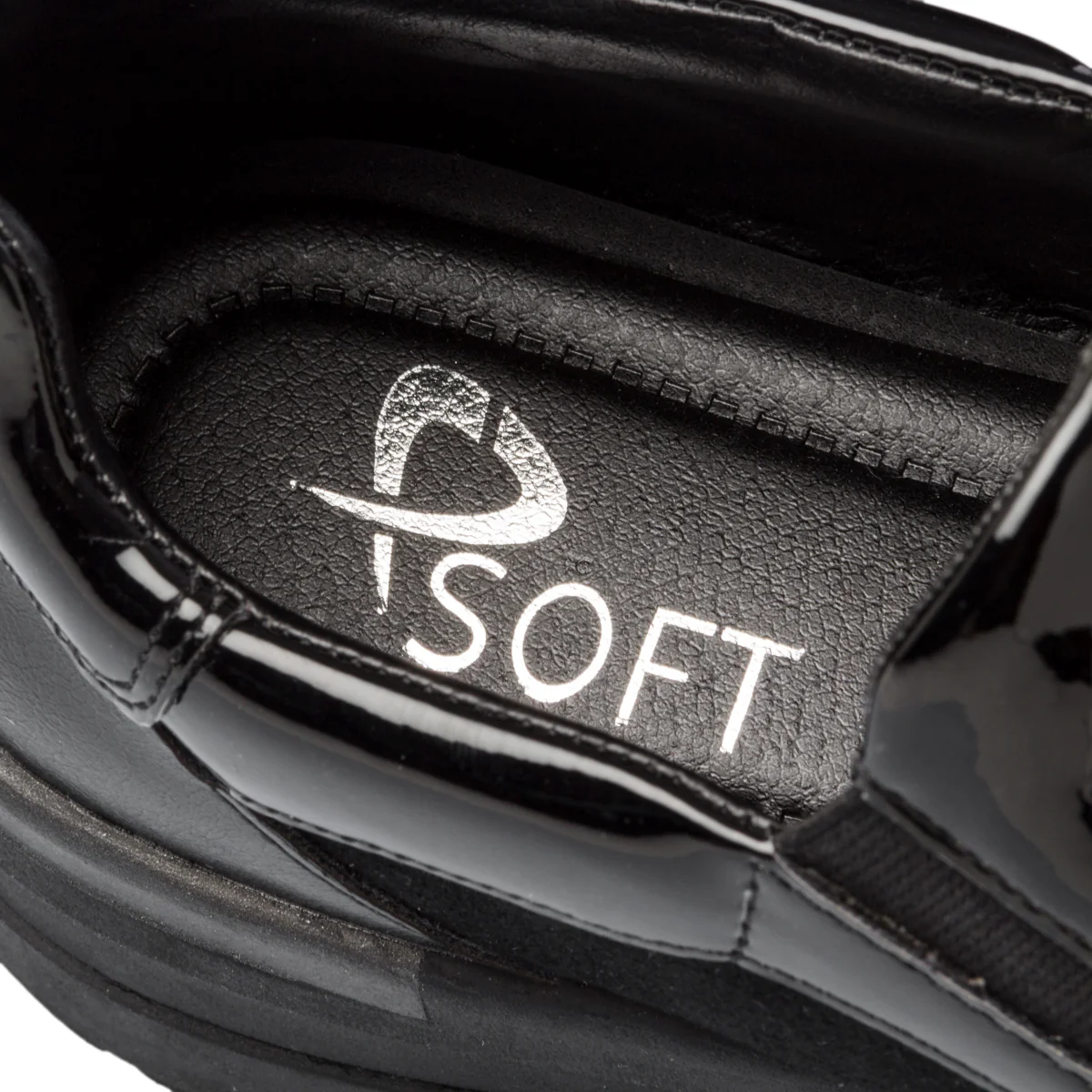Slip-on comfort nere con zip laterali P Soft - Image 2
