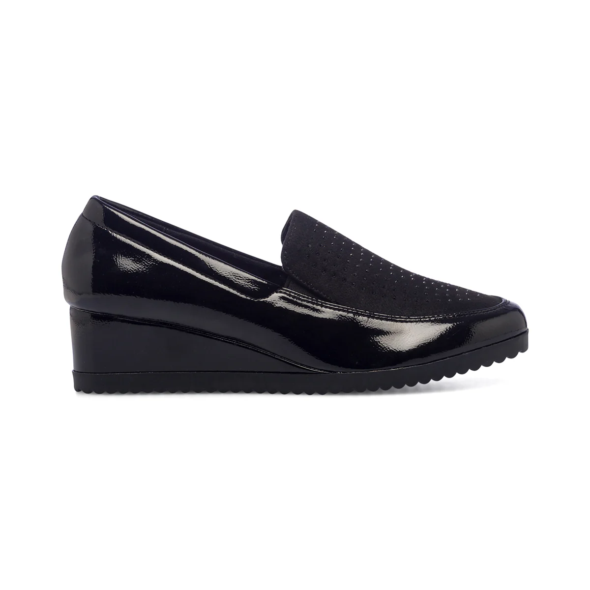 Slip-on comfort nere da donna con strass P Soft