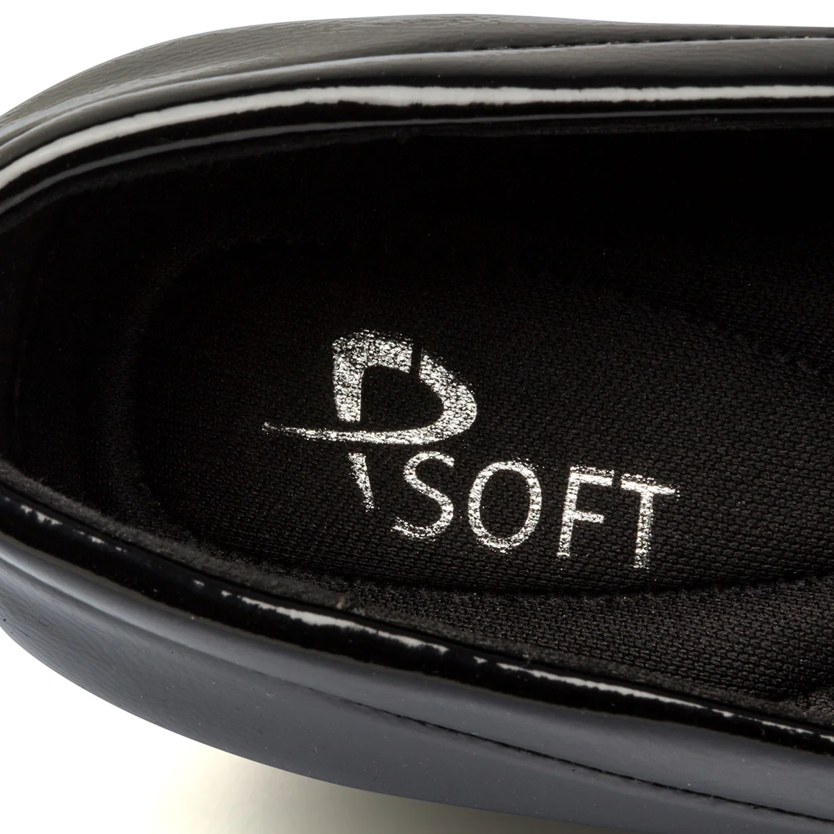 Slip-on comfort nere da donna con strass P Soft - Image 2