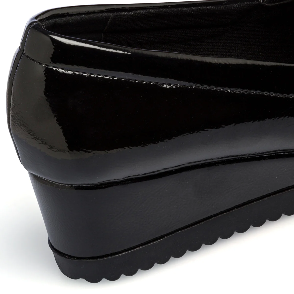 Slip-on comfort nere da donna con strass P Soft - Image 9