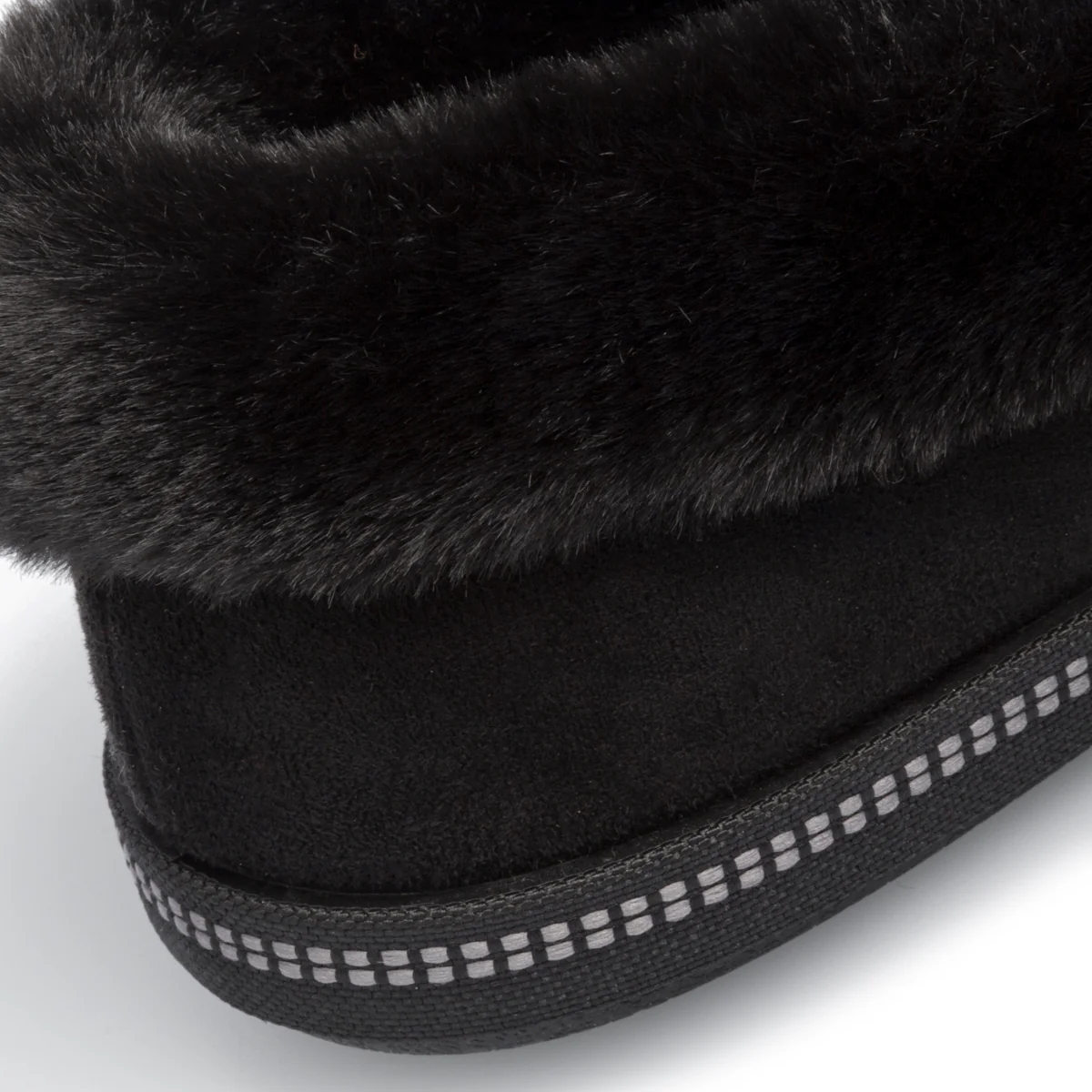 Slip-on comfort nere in tessuto vegano Skechers Cozy Campfire - Image 7