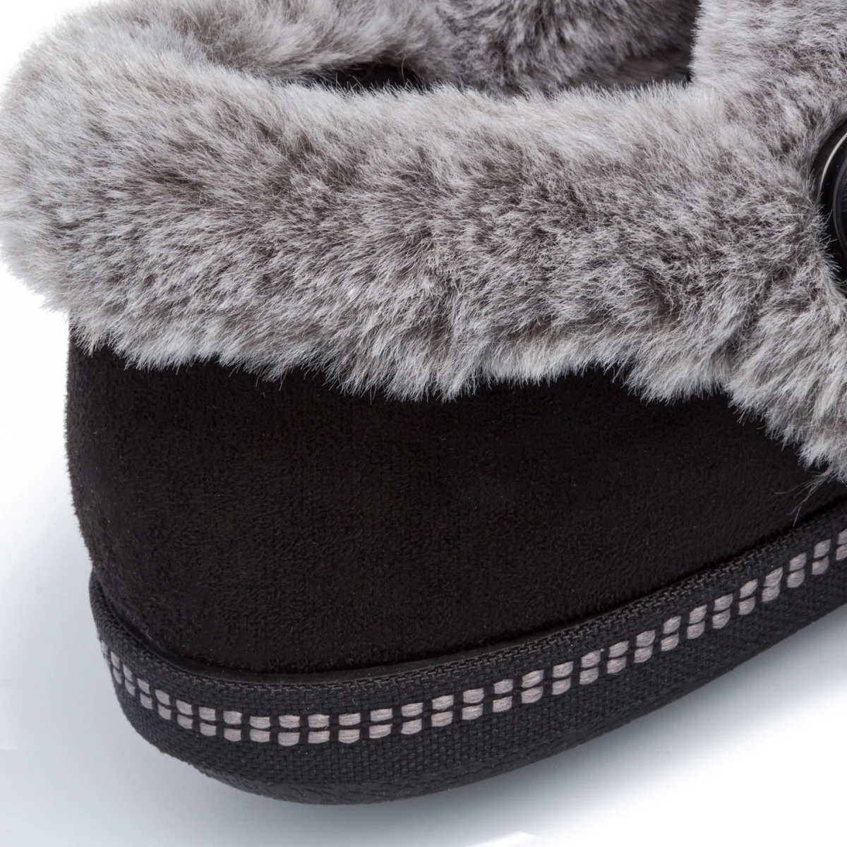 Slip-on comfort nere in tessuto vegano Skechers Cozy Campfire - Image 7