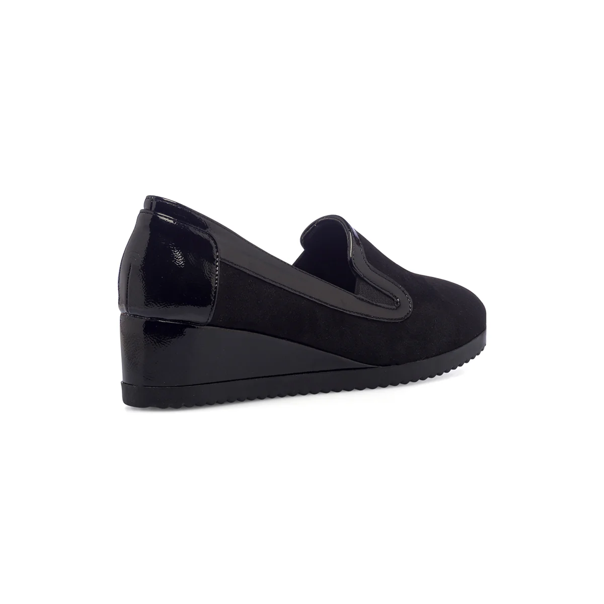 Slip-on comfort nere scamosciate da donna P Soft - Image 4