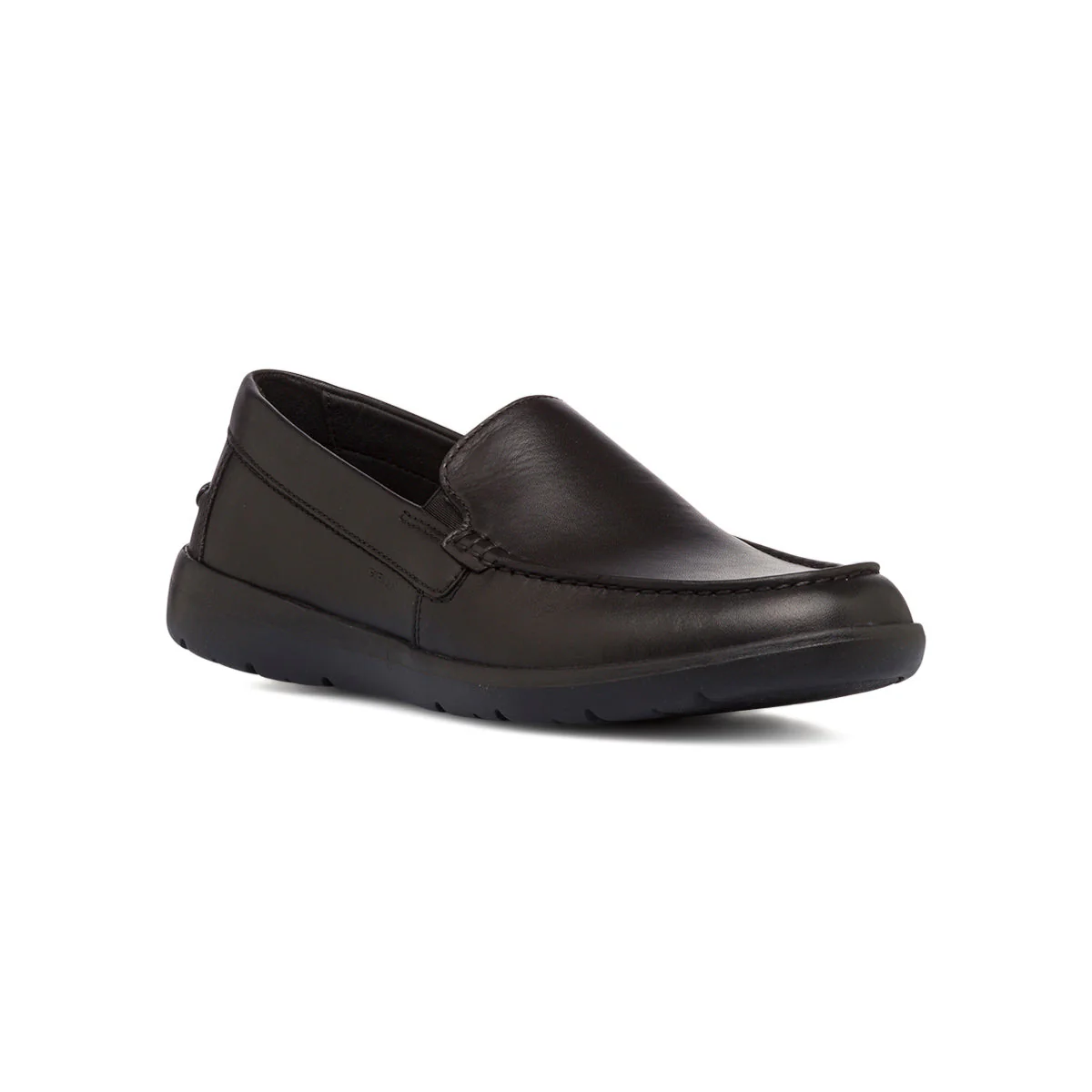 Slip-on da uomo nere in pelle Geox Leitan - Image 2
