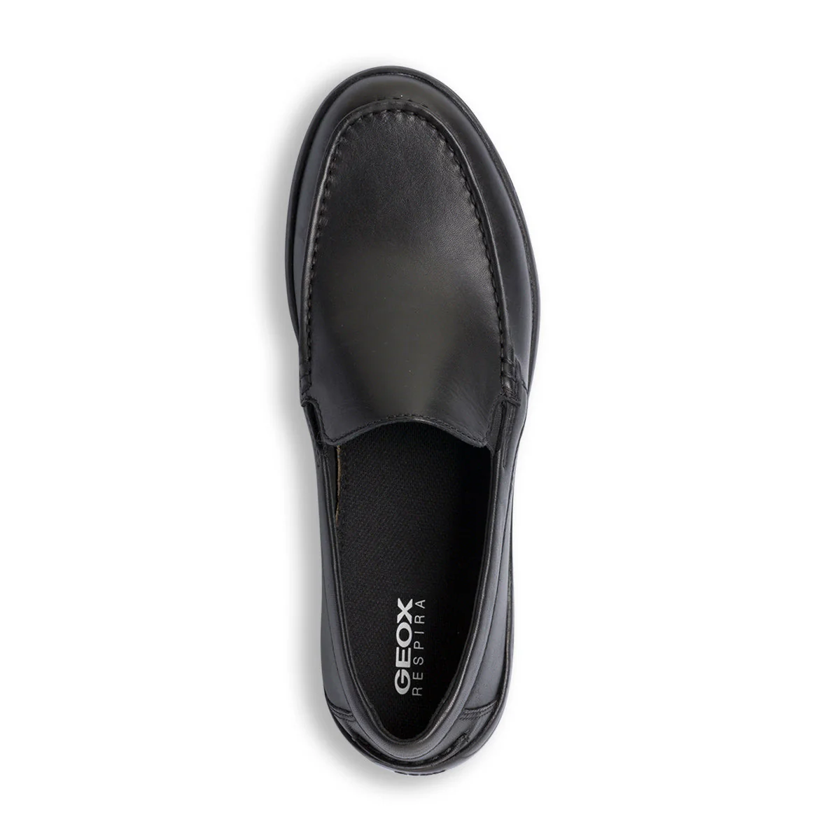 Slip-on da uomo nere in pelle Geox Leitan - Image 6