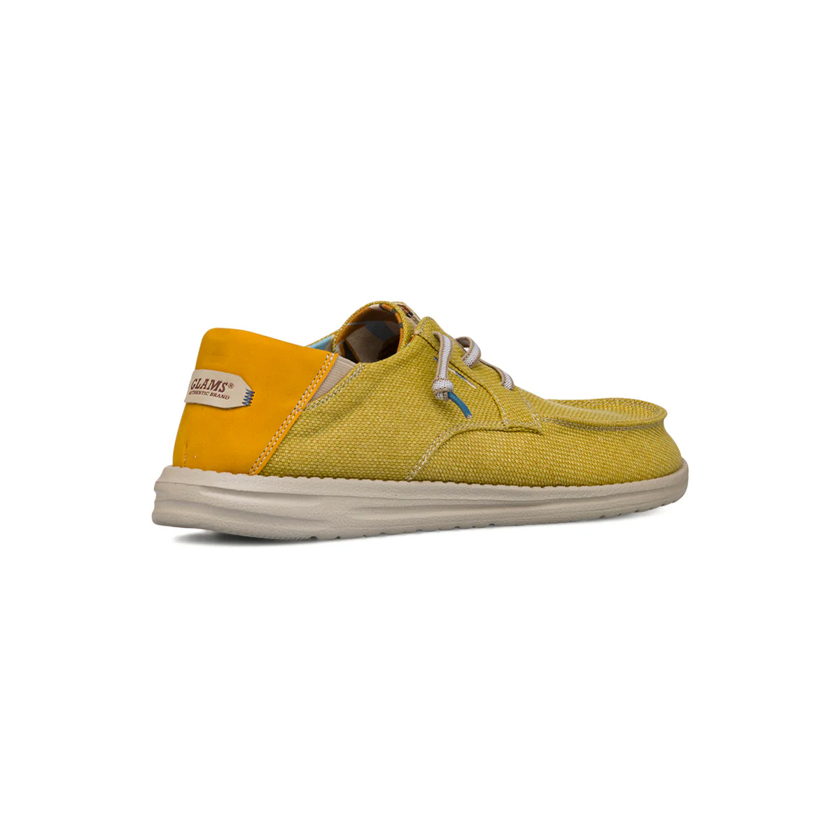 Slip-on gialle da Uomo in tessuto leggero Glams - Image 3