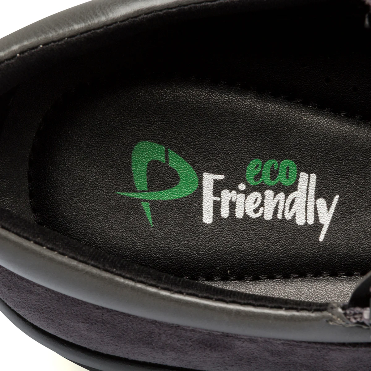 Slip-on grigie da donna con strass P Eco Friendly - Image 2