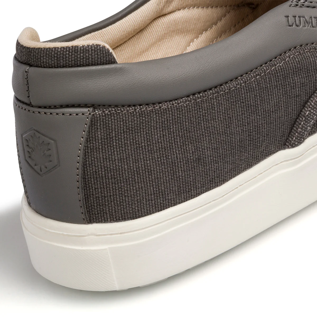 Slip-on grigie da uomo in tessuto Lumberjack Branson - Image 7