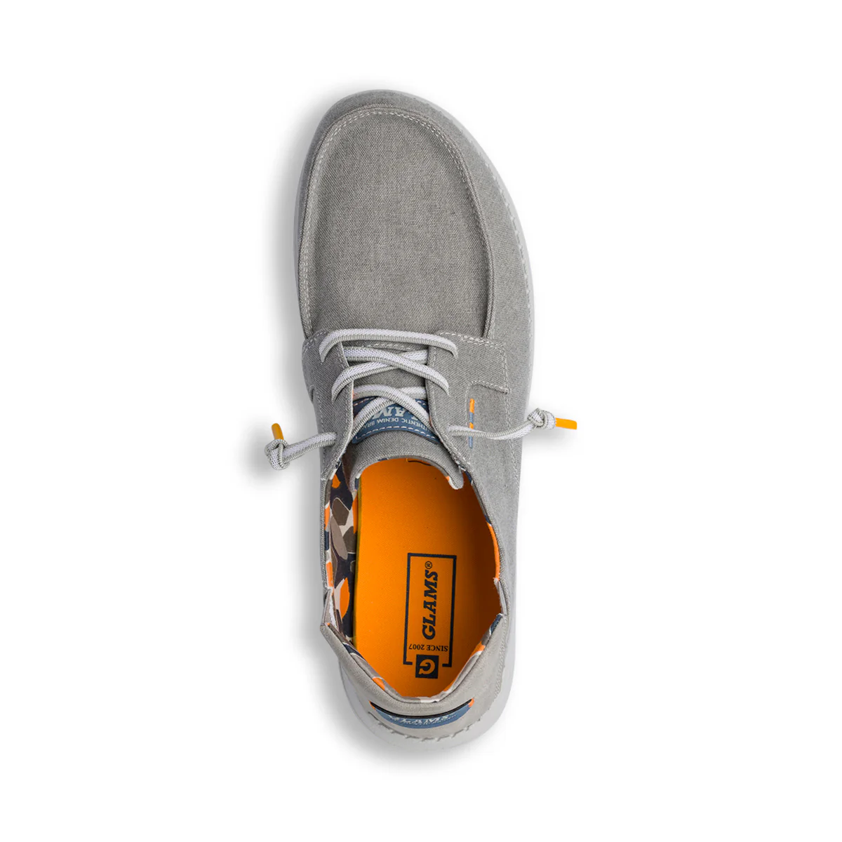 Slip-on in tessuto grigie con laccio elasticizzato da Uomo Glams - Image 5