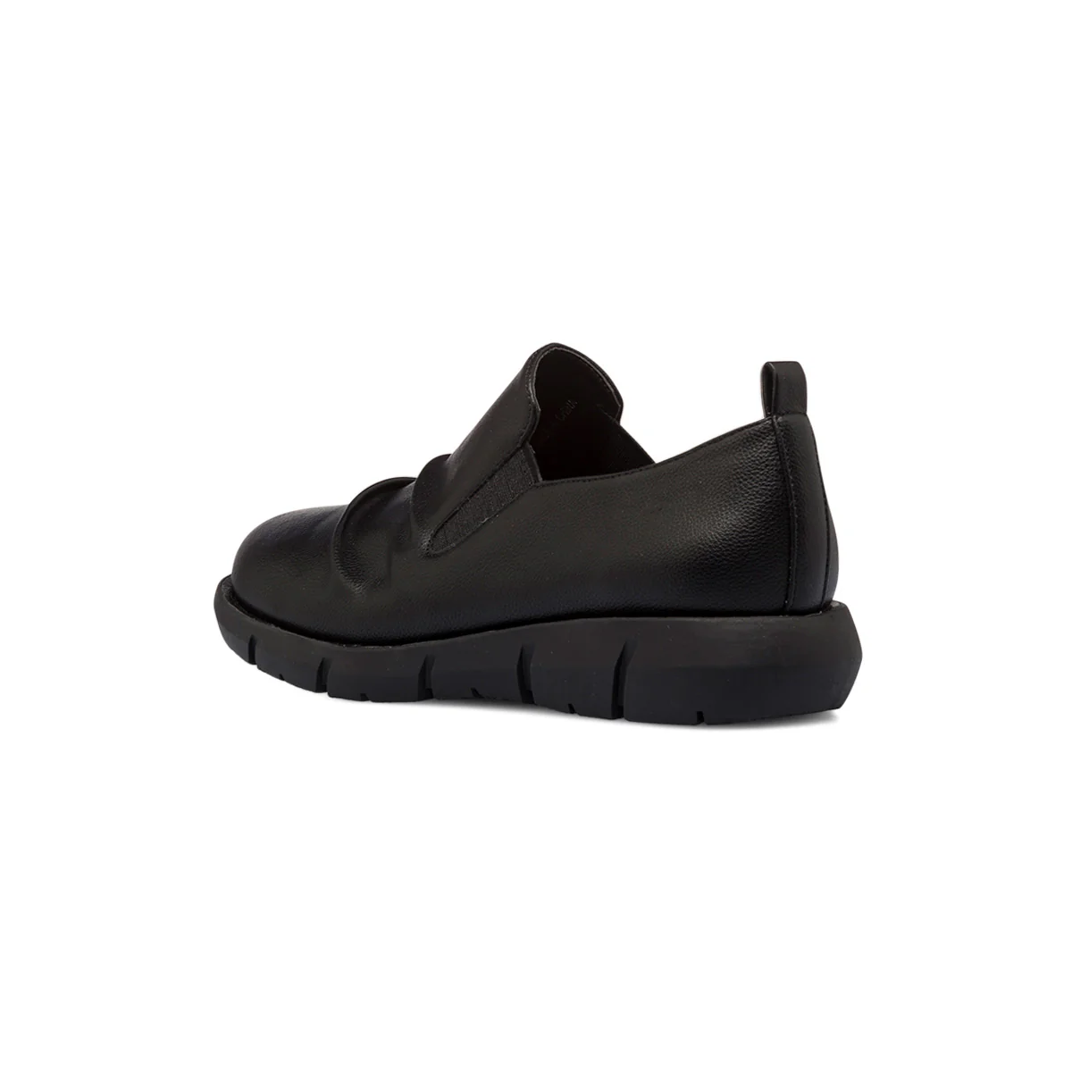 Slip-on nere da donna con arricciatura sulla tomaia P Eco Friendly - Image 3