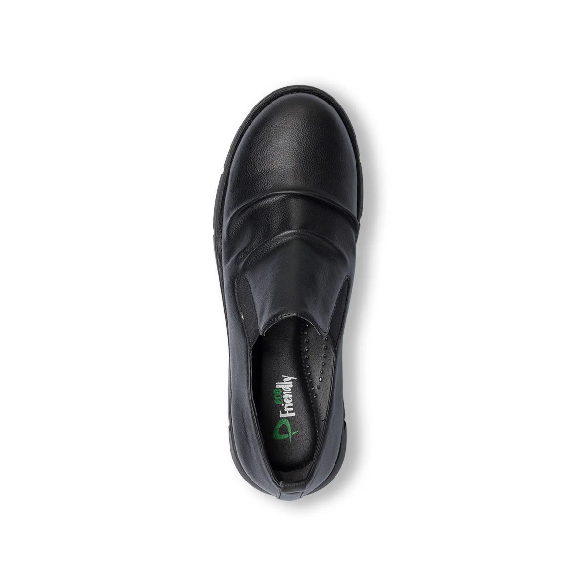 Slip-on nere da donna con arricciatura sulla tomaia P Eco Friendly - Image 7