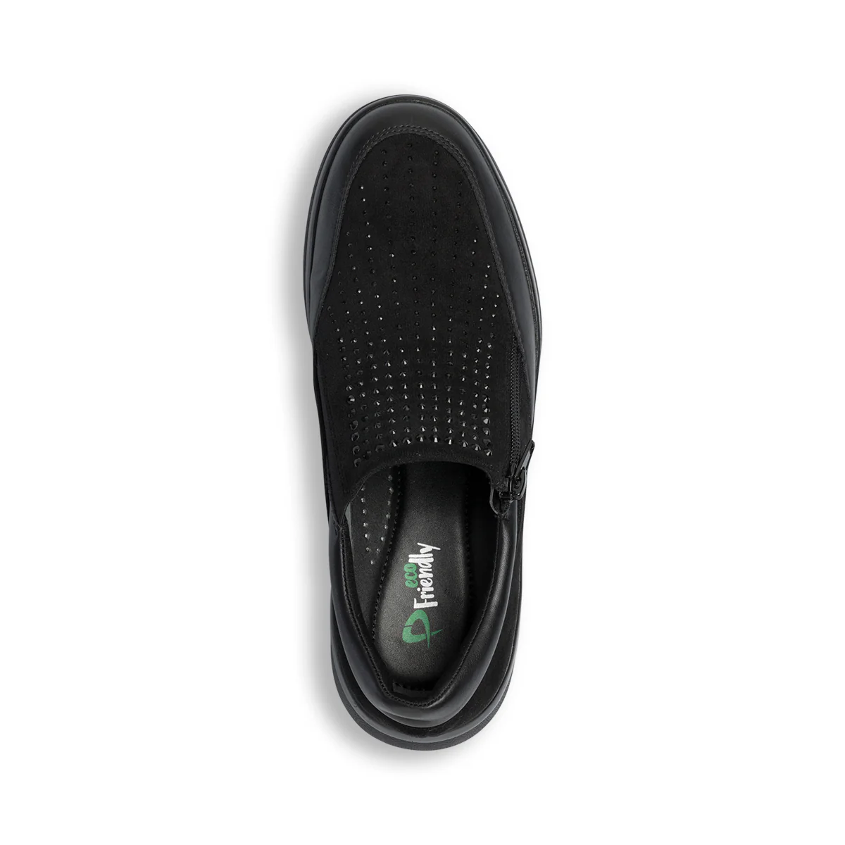 Slip-on nere da donna con strass P Eco Friendly - Image 10