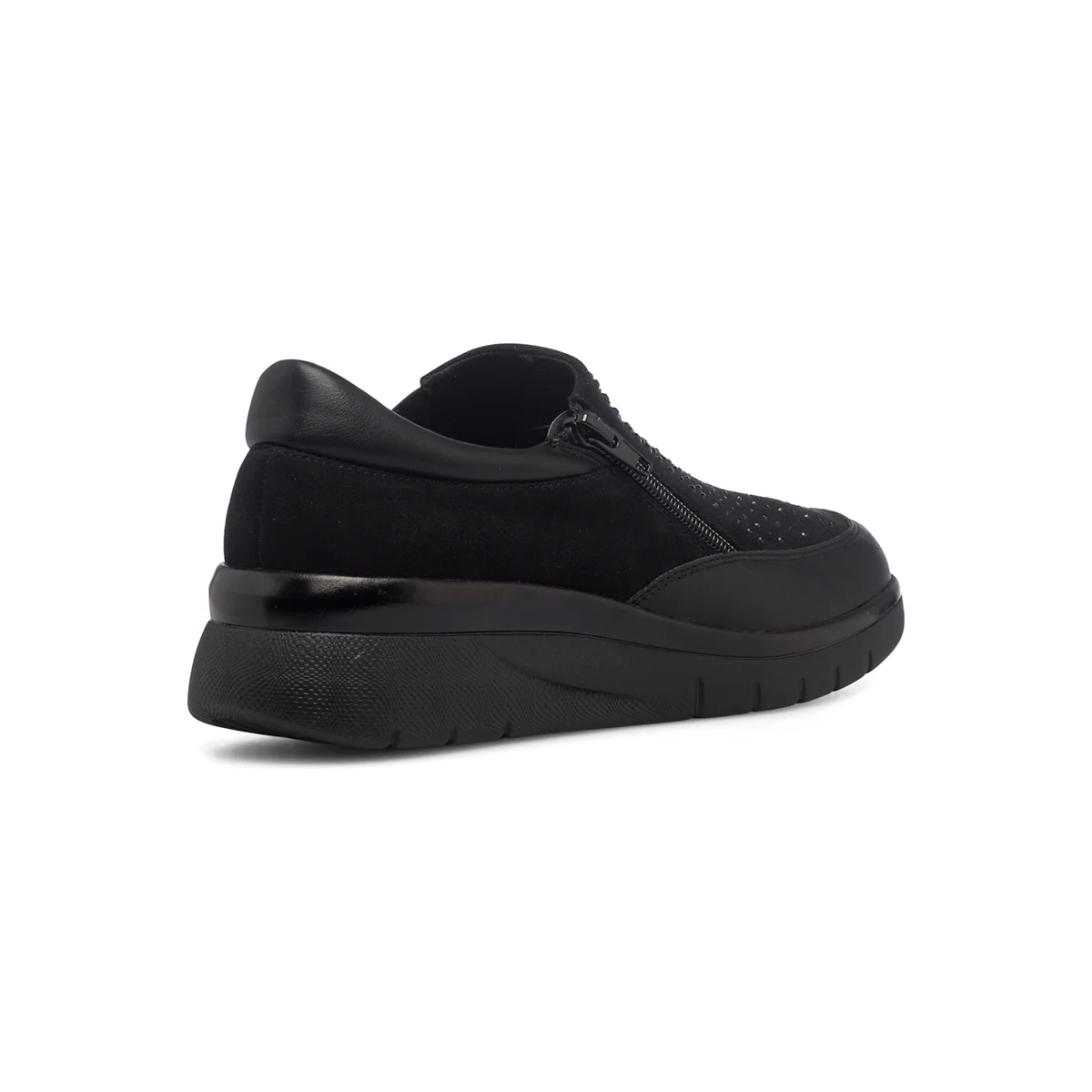 Slip-on nere da donna con strass P Eco Friendly - Image 4