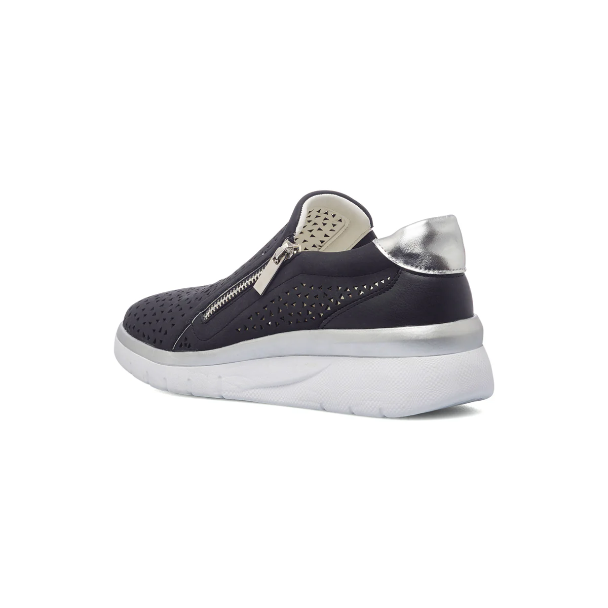 Slip-on nere da donna con zip laterale P Eco Friendly - Image 10