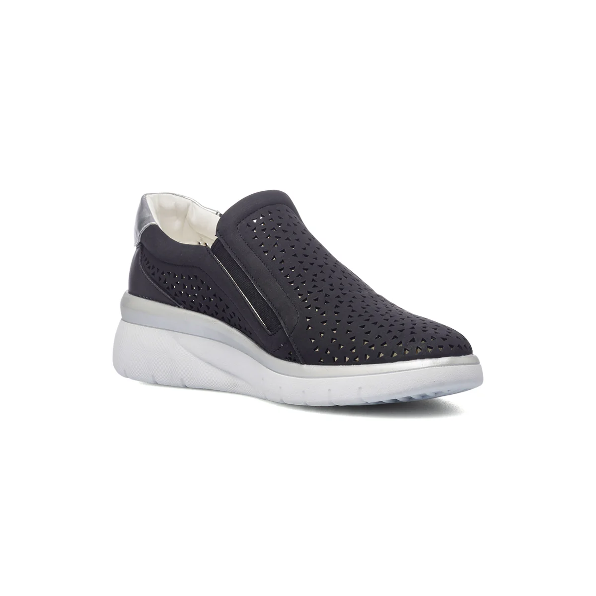 Slip-on nere da donna con zip laterale P Eco Friendly - Image 11