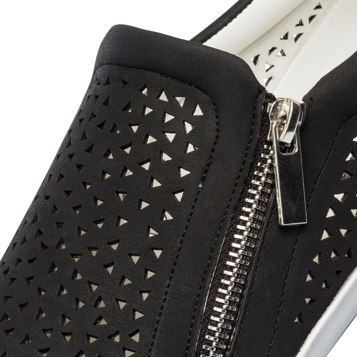 Slip-on nere da donna con zip laterale P Eco Friendly - Image 13