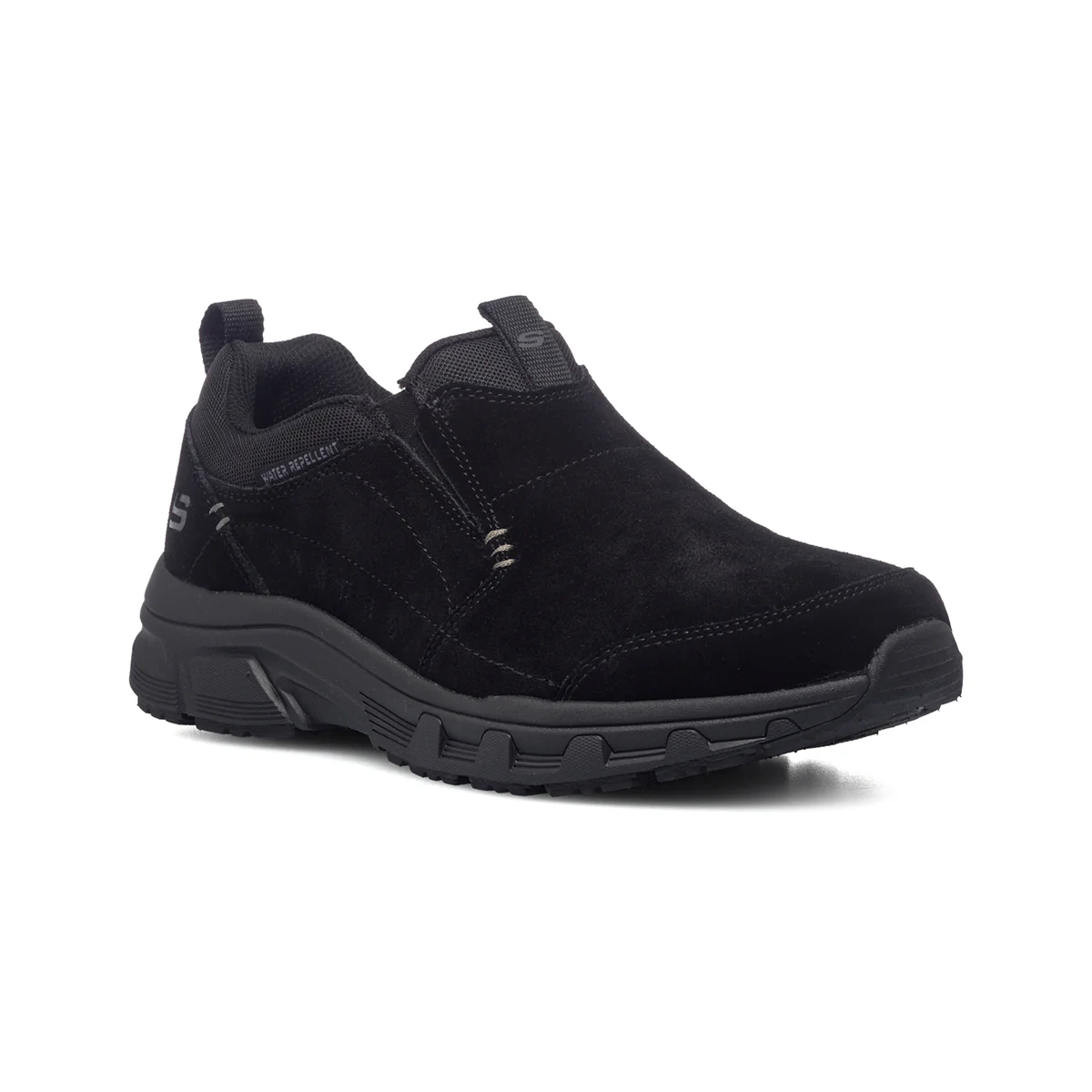 Slip-on nere in pelle scamosciata Skechers Oak Canyon - Image 2