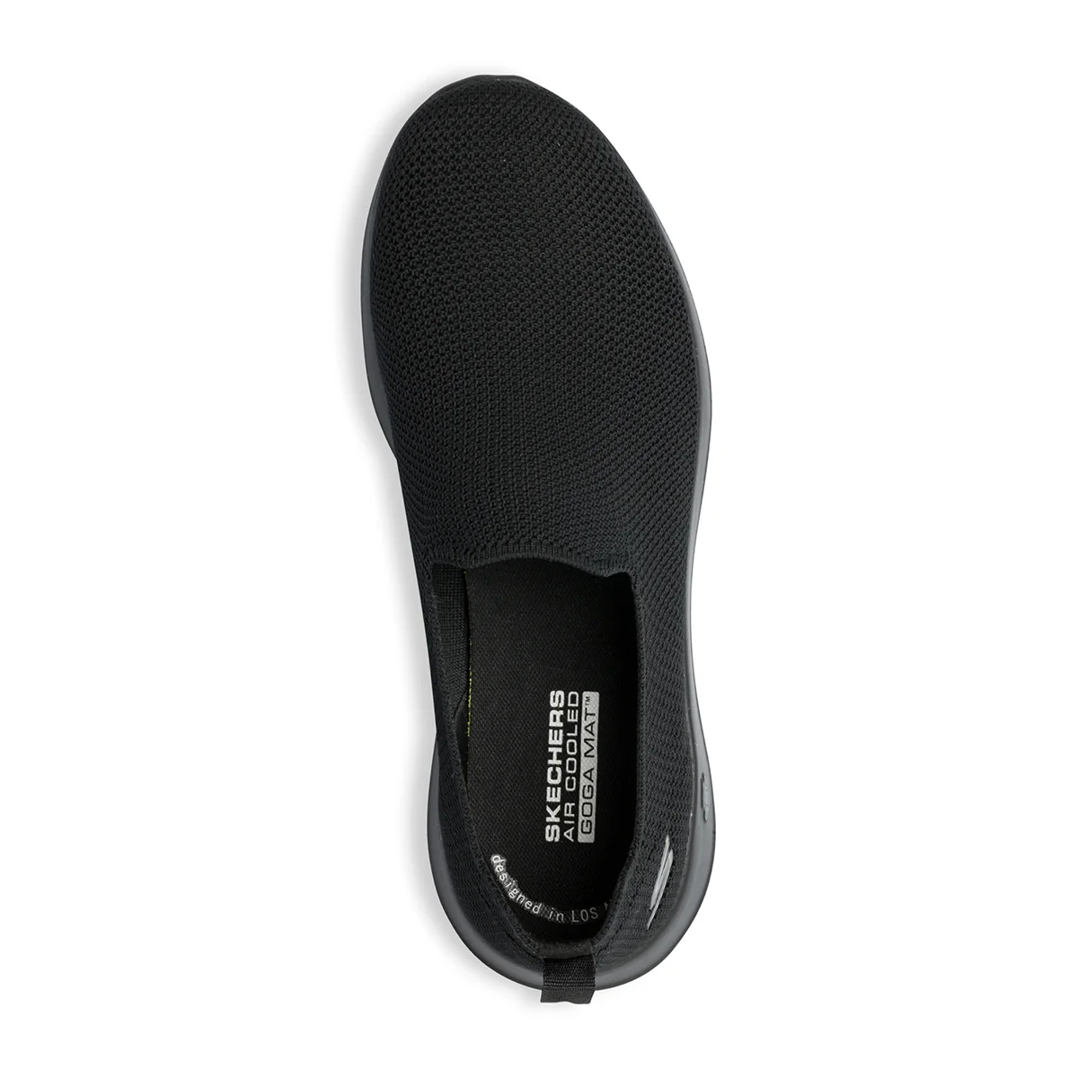 Slip-on nere in tessuto con logo laterale Skechers Go Walk Max - Image 8