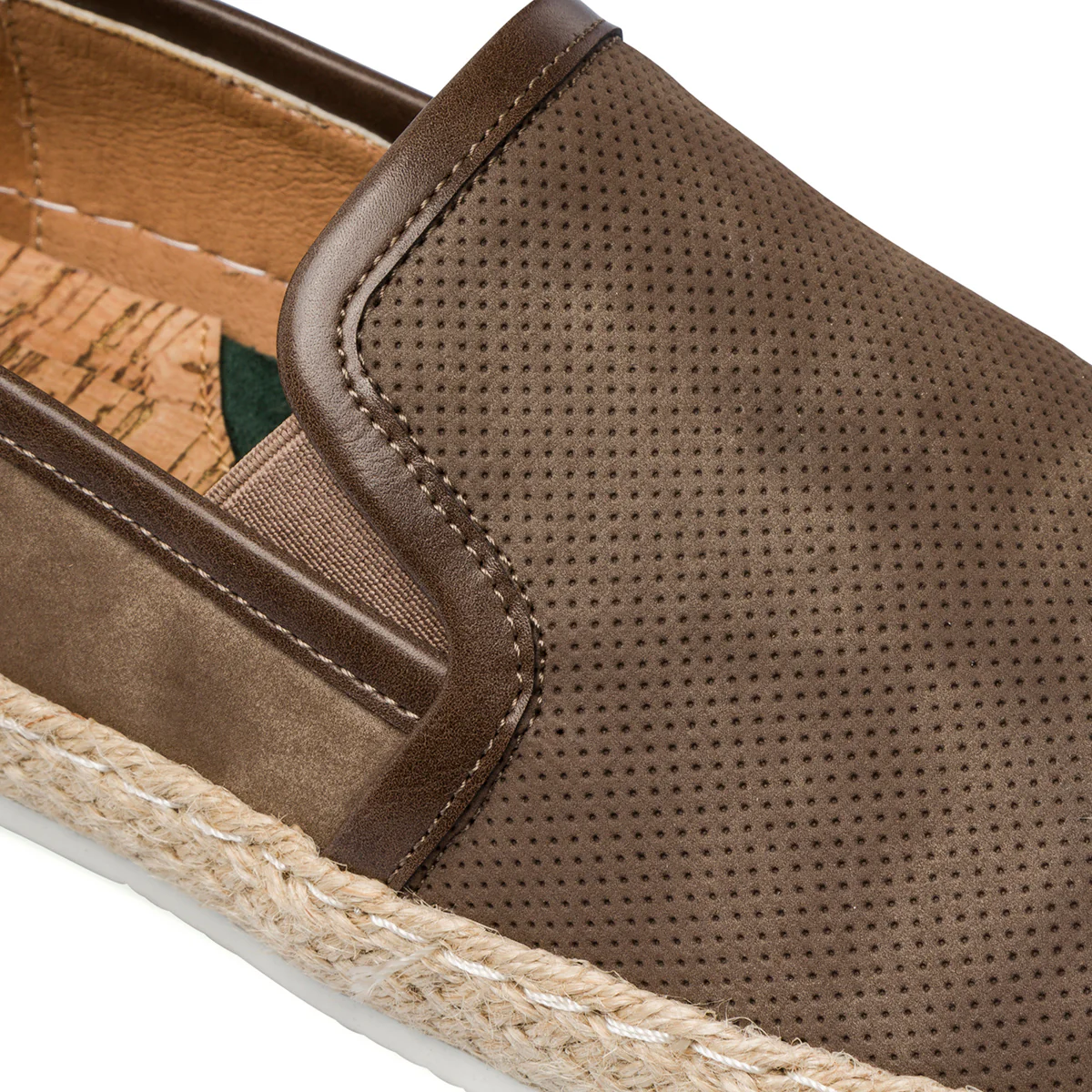 Slip-on taupe da uomo con suola in gomma e corda Riflessi Urbani - Image 6