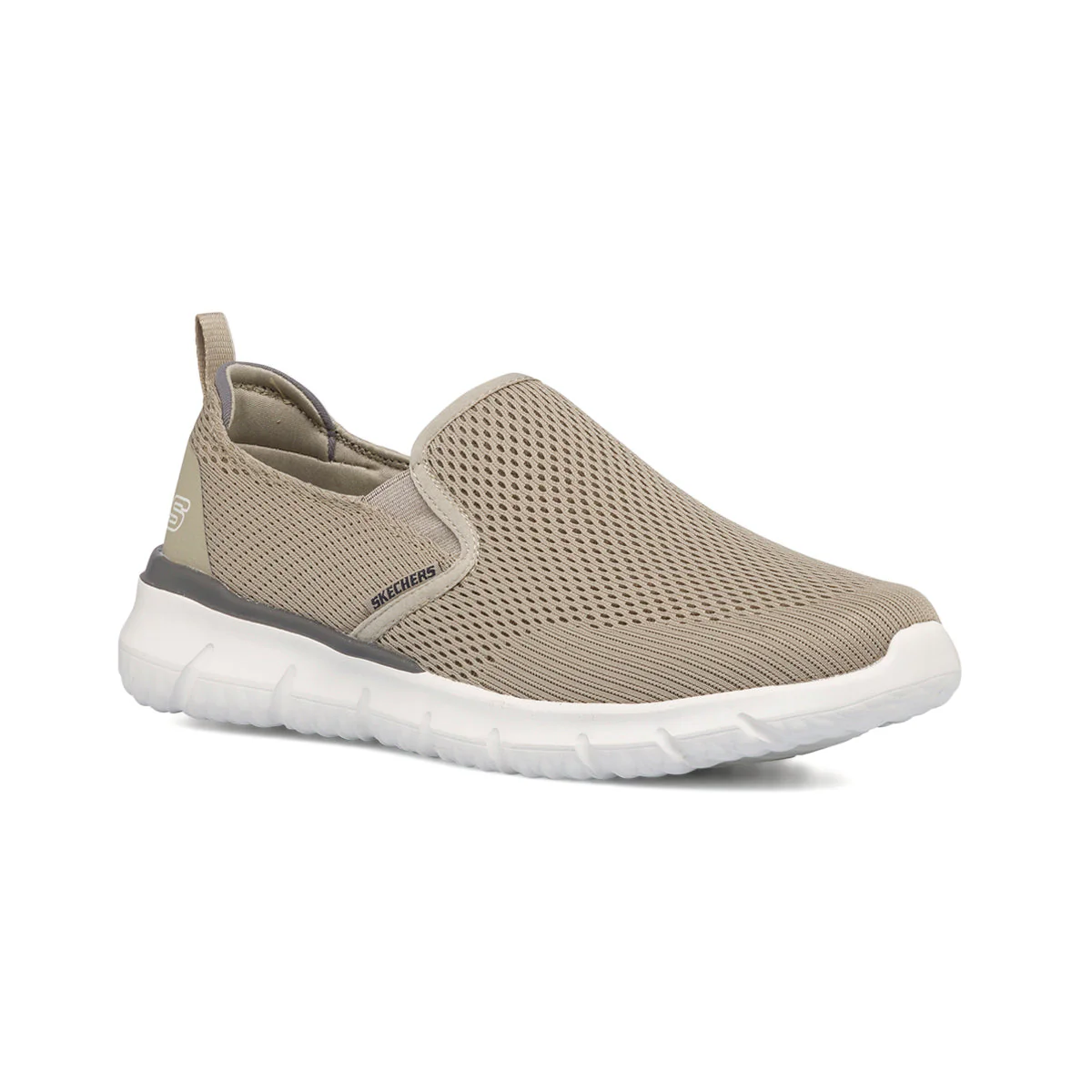 Slip-on taupe in tessuto mesh da uomo Skechers Del Retto - Gilman - Image 2