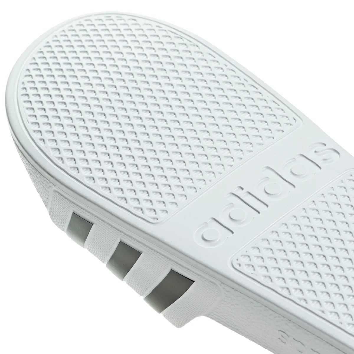 Slippers bianche in gomma con logo a contrasto adidas Adilette Aqua - Image 7