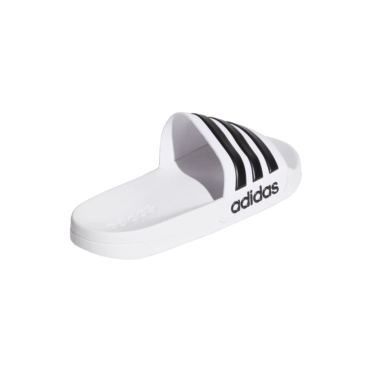 Slippers bianche in gomma con strisce a contrasto adidas Adilette Shower - Image 4
