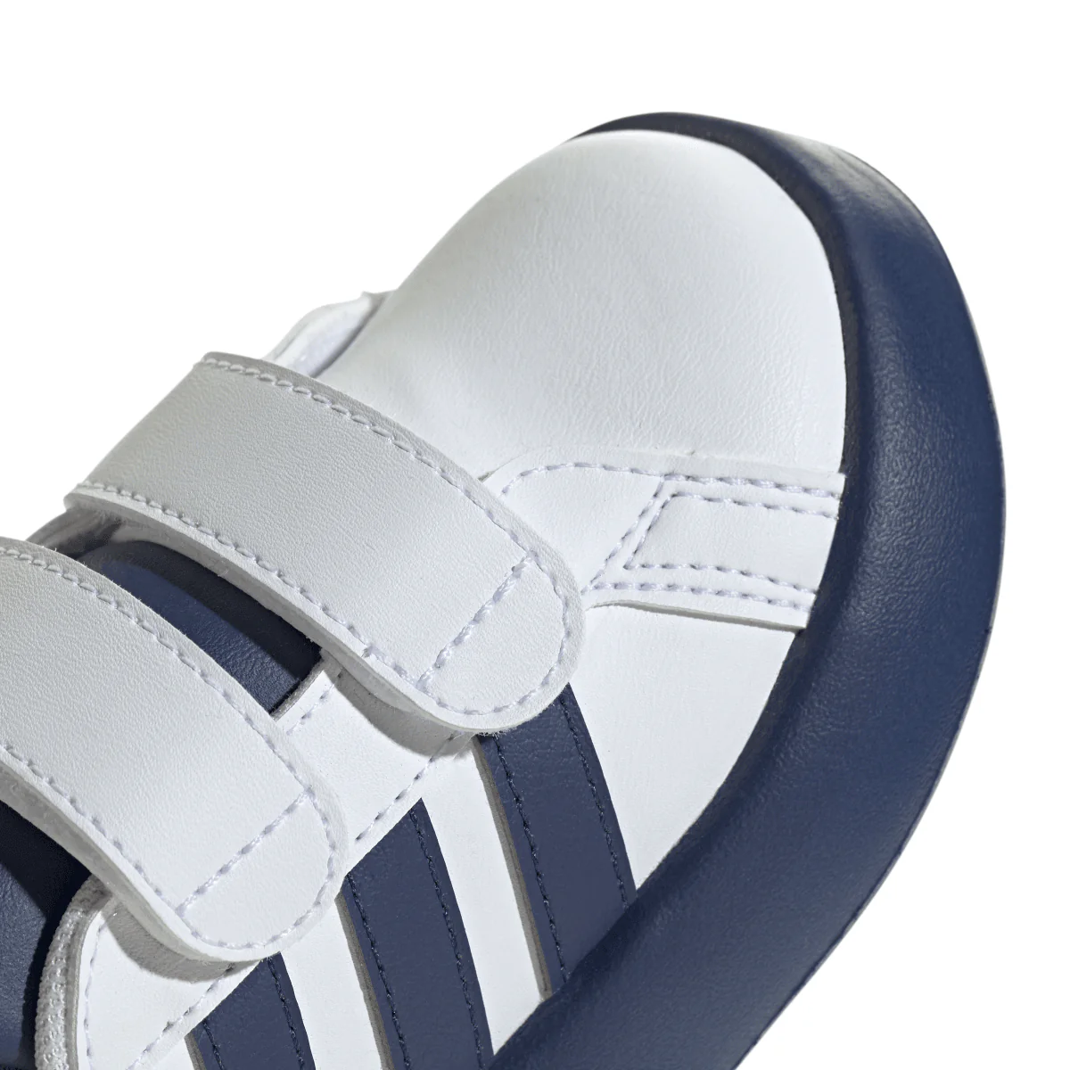 Sneakers primi passi bambino bianche e blu con doppio strappo adidas Grand Court 2.0 - Image 6
