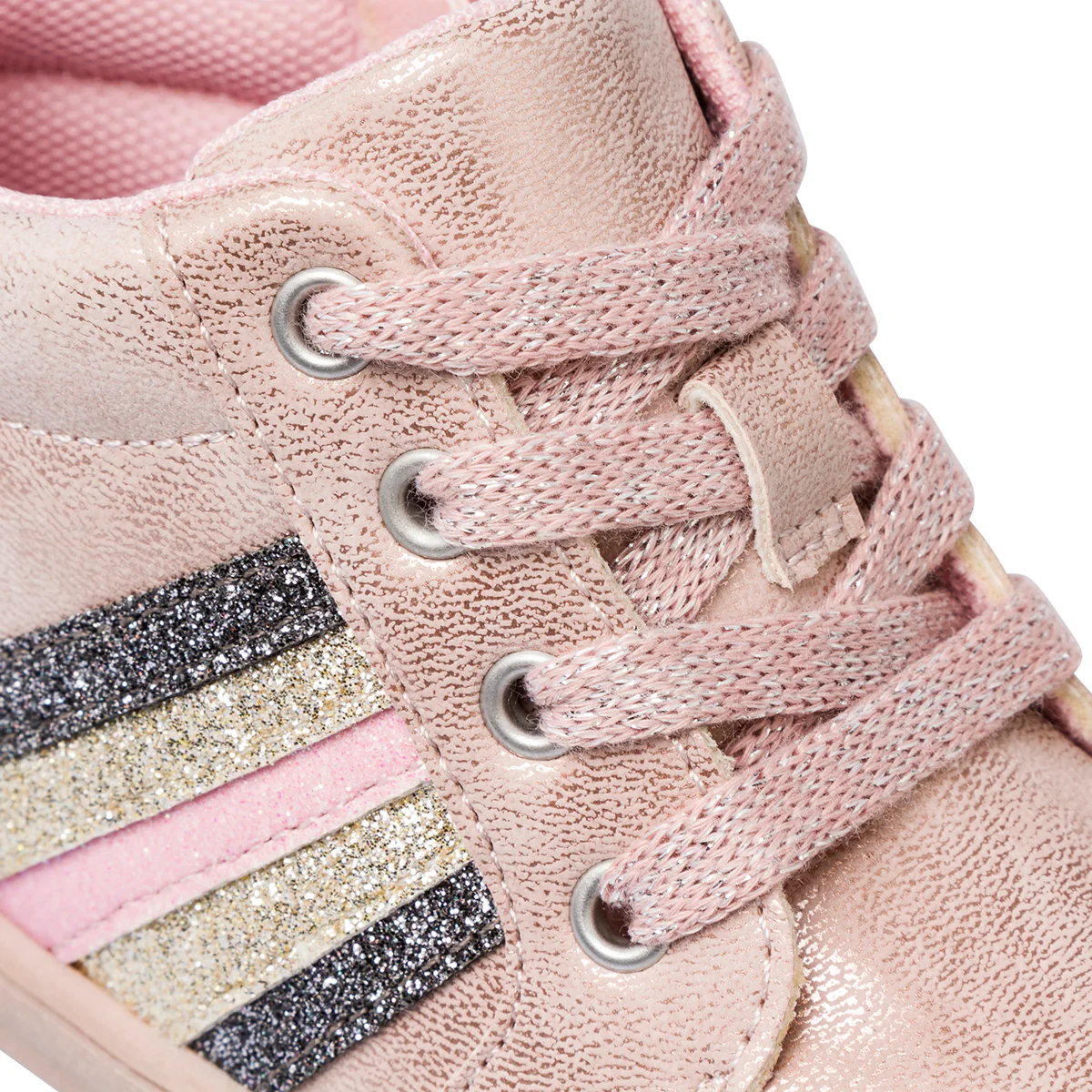 Sneakers alta rosa bambina primi passi con dettagli glitter Chicco - Image 6
