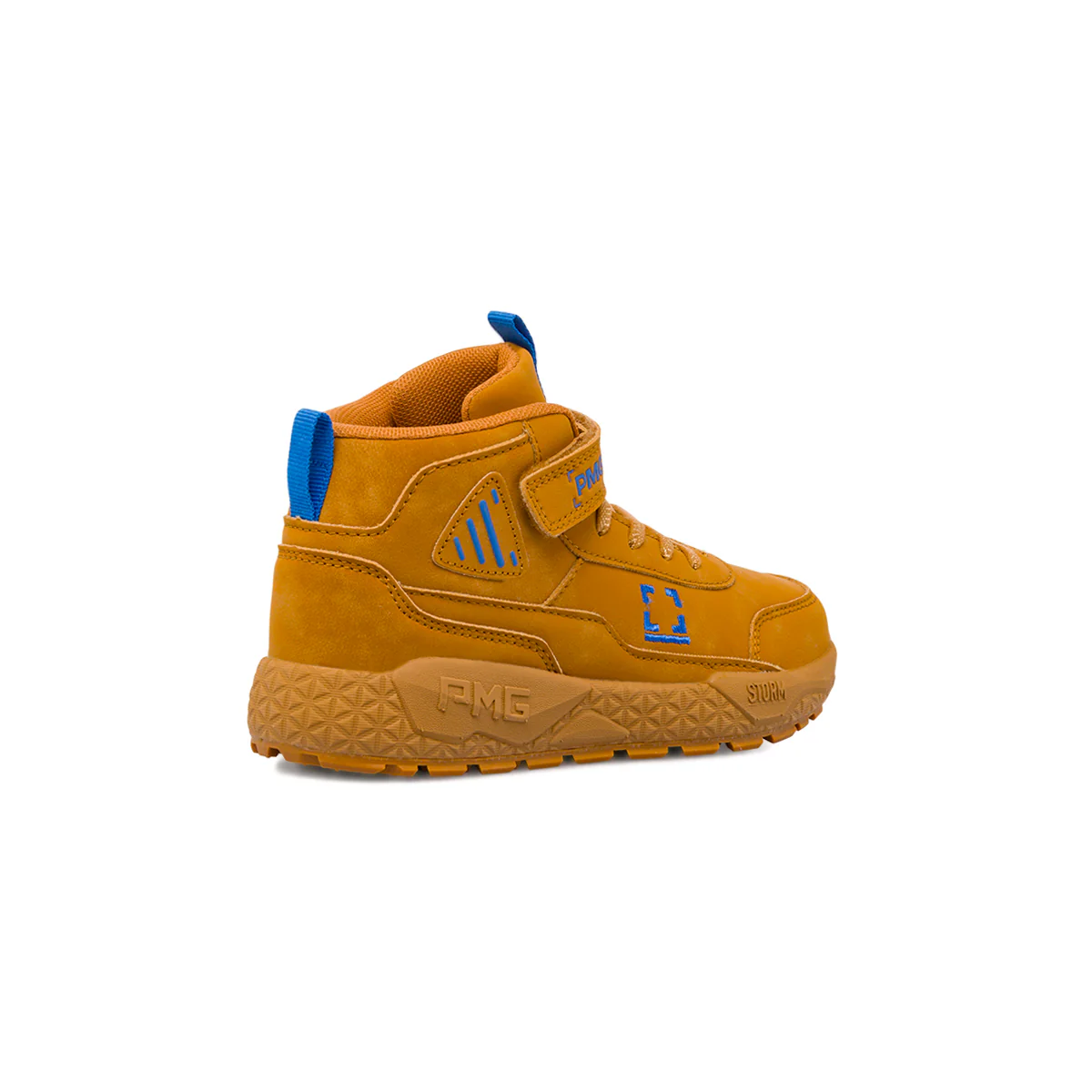 Sneakers alte bambino ocra con dettagli blu Primigi - Image 3