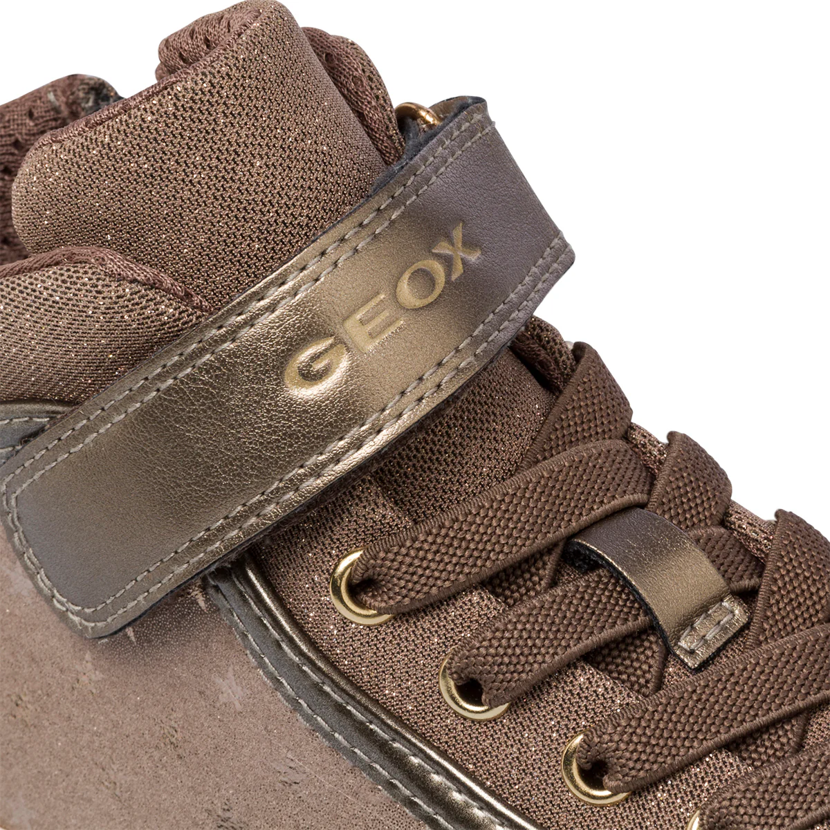 Sneakers alte beige effetto perlato Geox Kalispera - Image 12