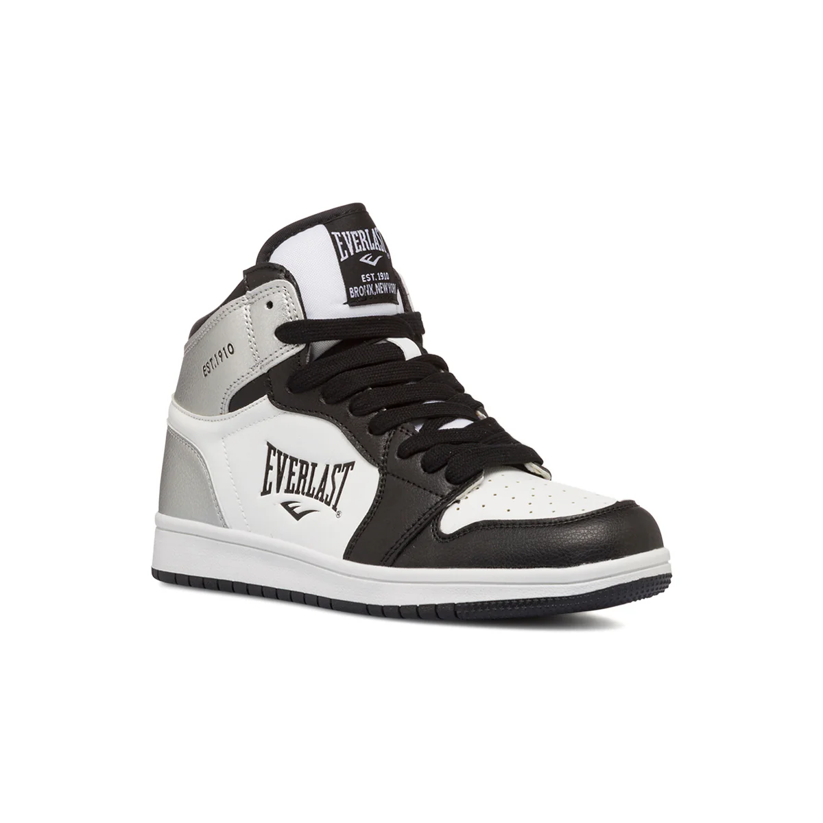Sneakers alte bianche, argento e nere da donna Everlast - Image 2