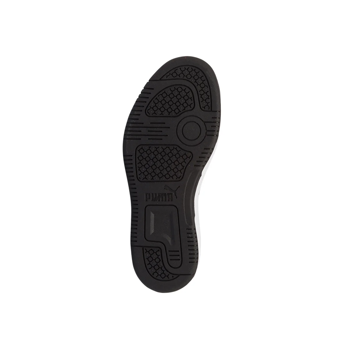 Sneakers alte bianche, blu e nere da bambino Puma Rebound v6 Mid AC+ PS - Image 5