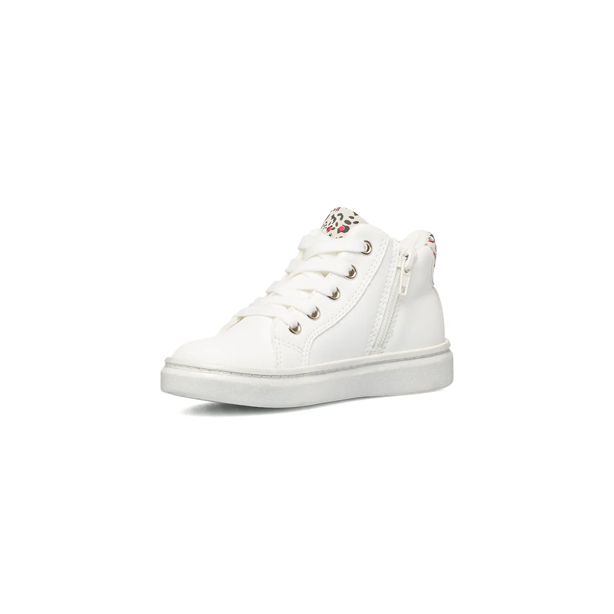 Sneakers alte bianche con dettagli animalier Le scarpe di Alice - Image 5