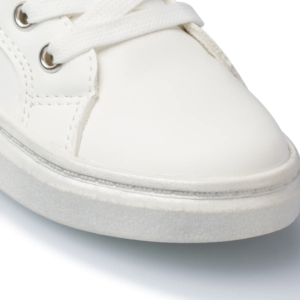 Sneakers alte bianche con dettagli animalier Le scarpe di Alice - Image 6