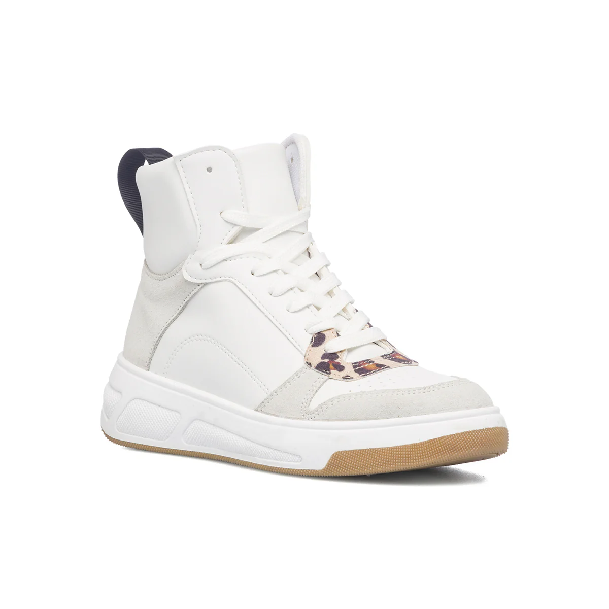 Sneakers alte bianche con dettagli animalier Swish Jeans - Image 2