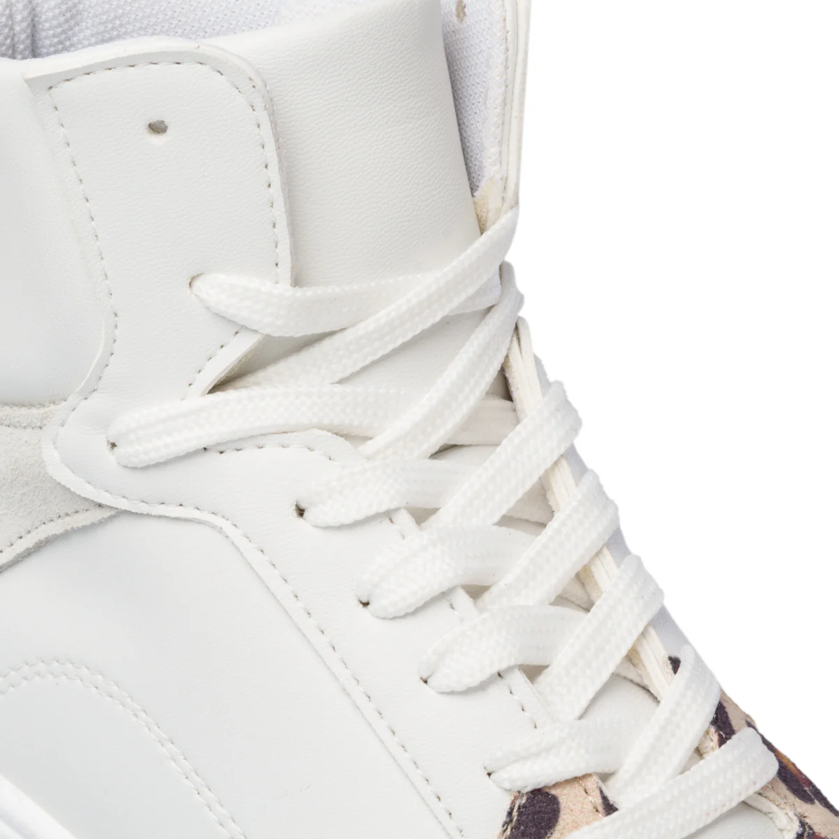 Sneakers alte bianche con dettagli animalier Swish Jeans - Image 6