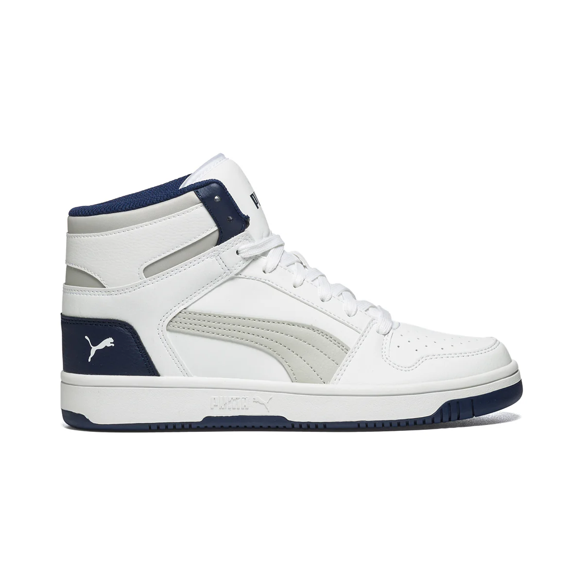 Sneakers alte bianche con dettagli traforati Puma Rebound Layup Sl Jr