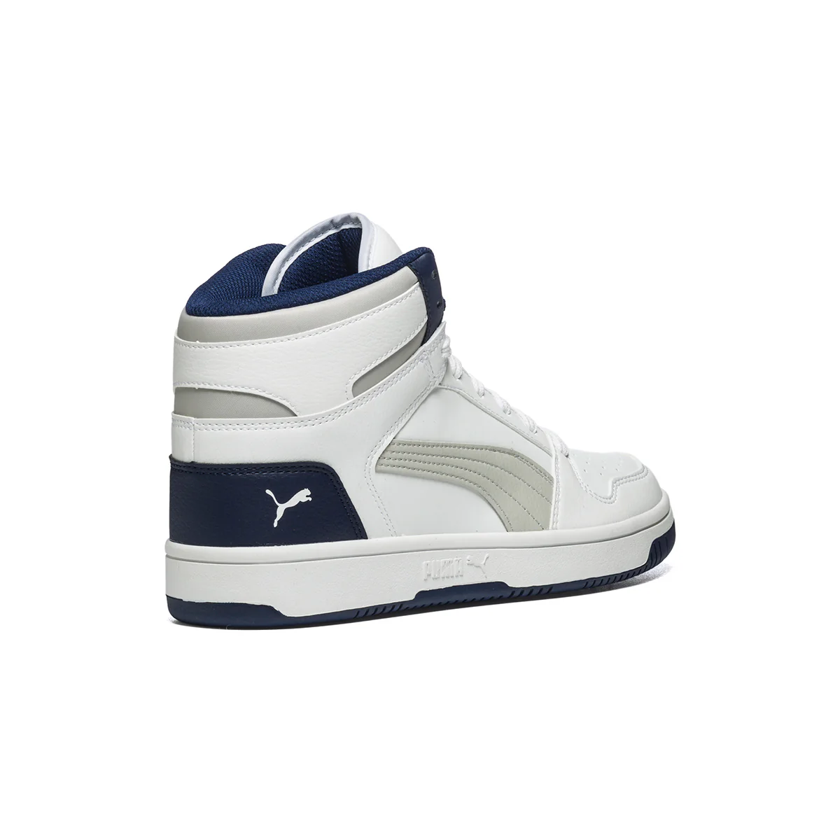Sneakers alte bianche con dettagli traforati Puma Rebound Layup Sl Jr - Image 3