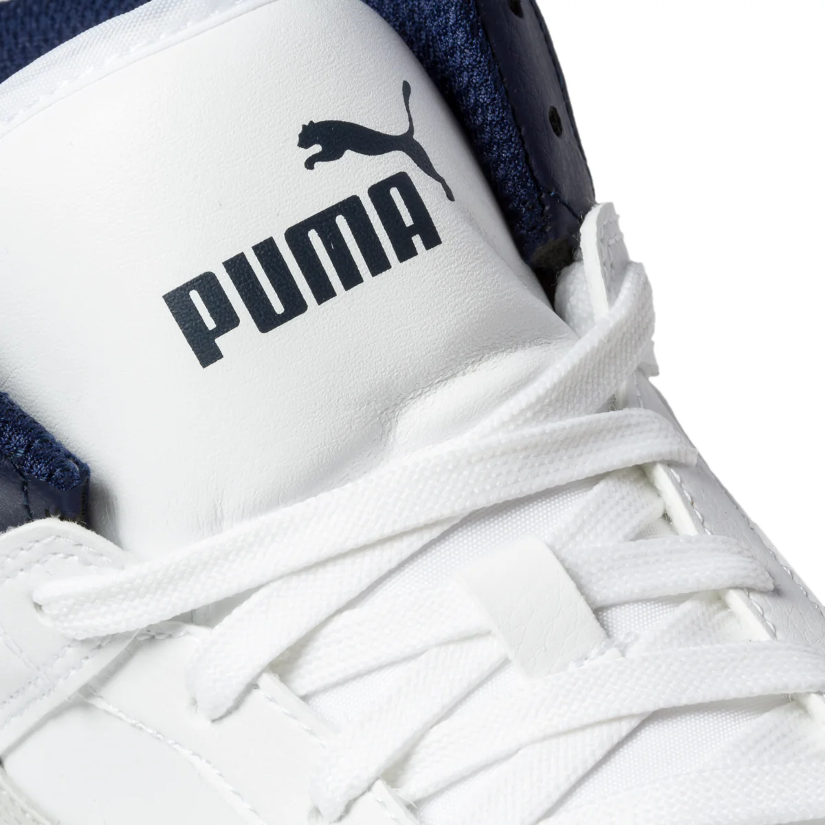 Sneakers alte bianche con dettagli traforati Puma Rebound Layup Sl Jr - Image 6