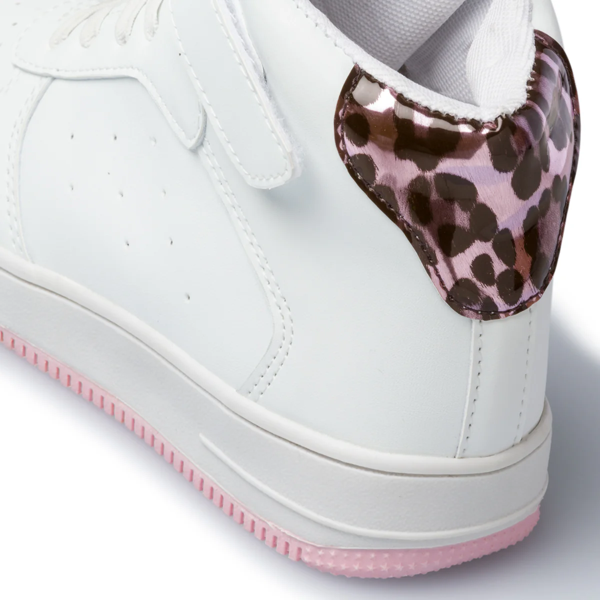 Sneakers alte bianche con dettaglio animalier 10 Baci - Image 7