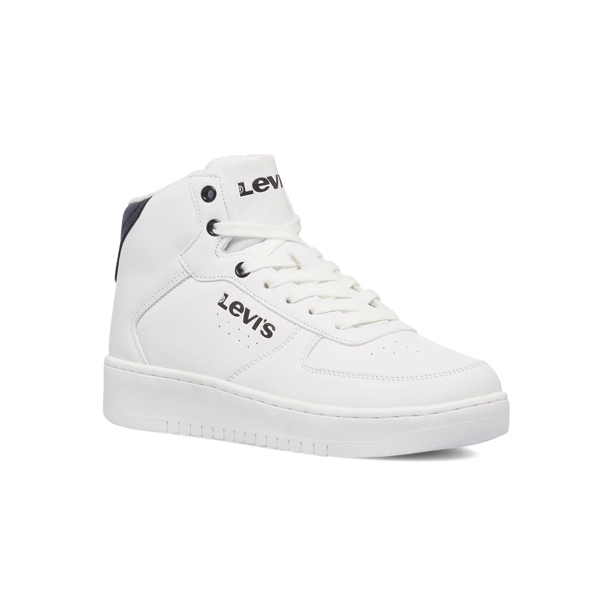 Sneakers alte bianche con logo a contrasto Levi's New Union Mid - Image 2