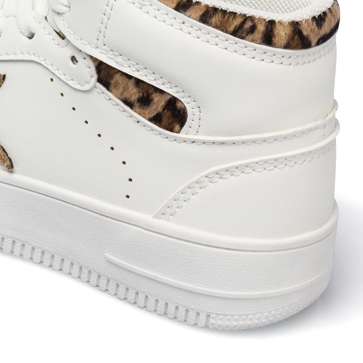 Sneakers alte bianche da bambina con dettagli animalier 10 Baci - Image 7