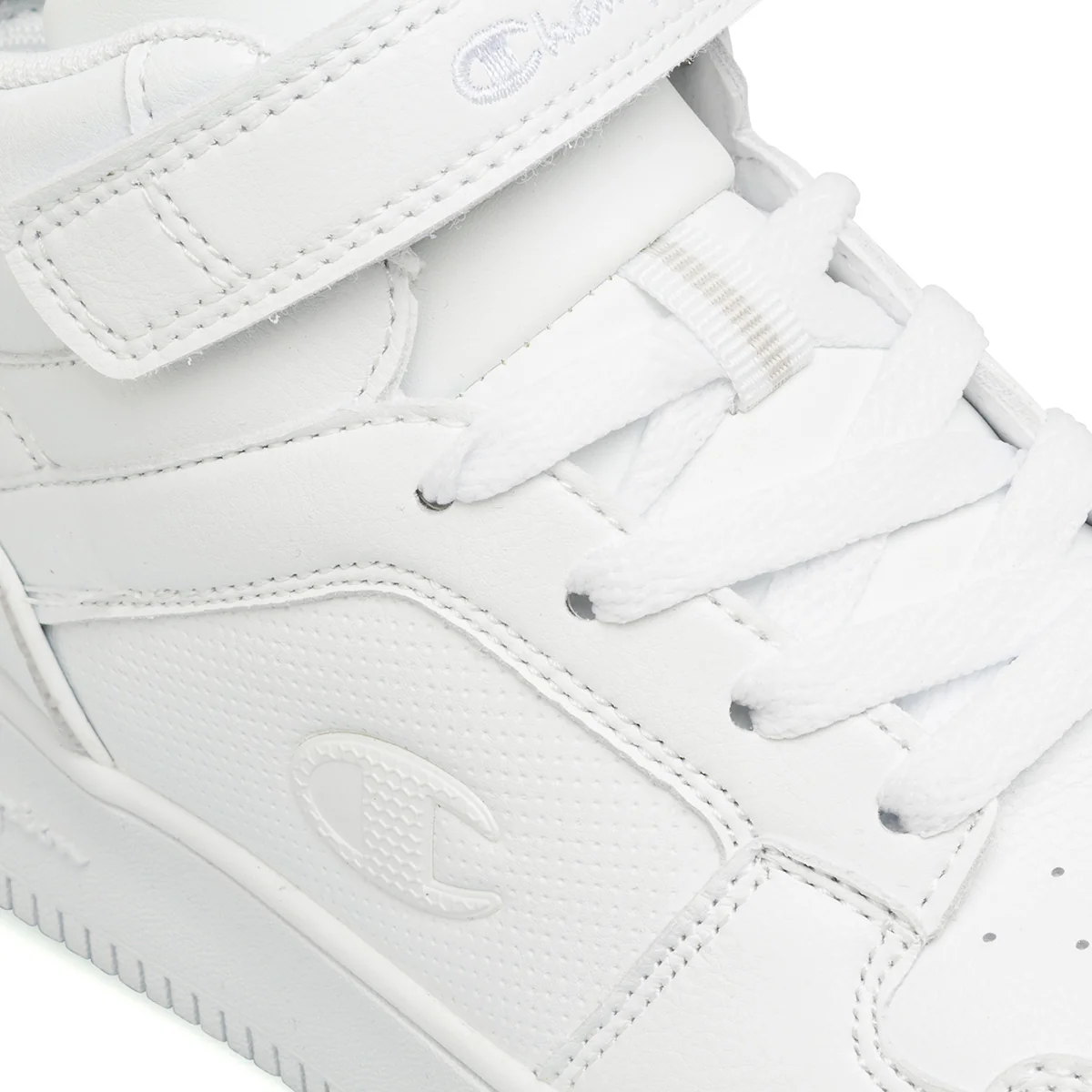 Sneakers alte bianche da bambino con chiusura a strappo Champion 2.0 Mid - Image 5