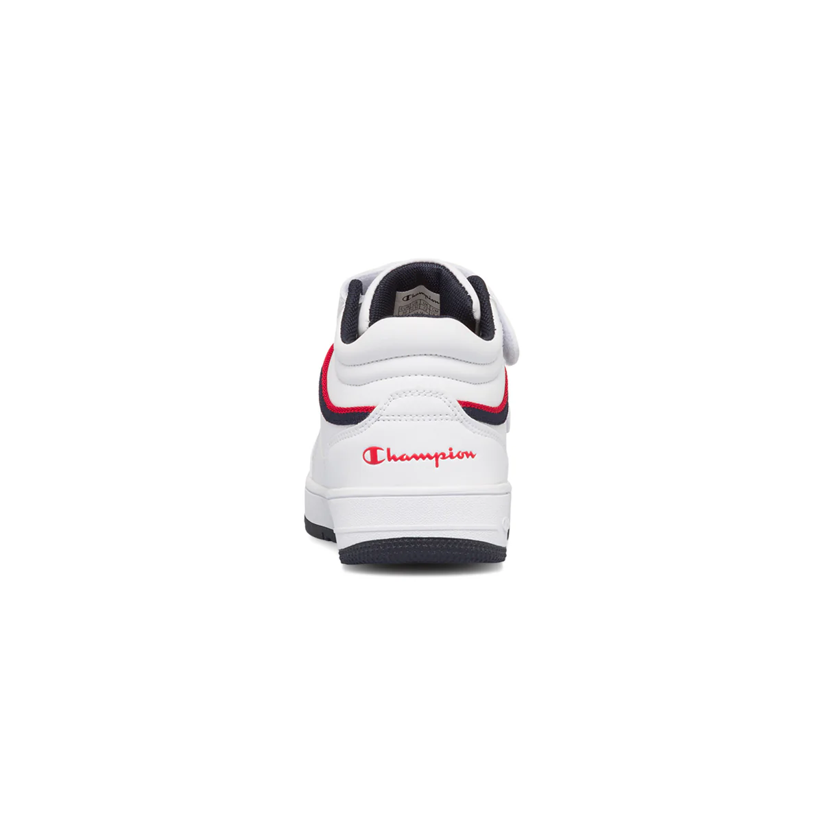 Sneakers alte bianche da bambino con logo laterale Champion Rebound Vintage - Image 4