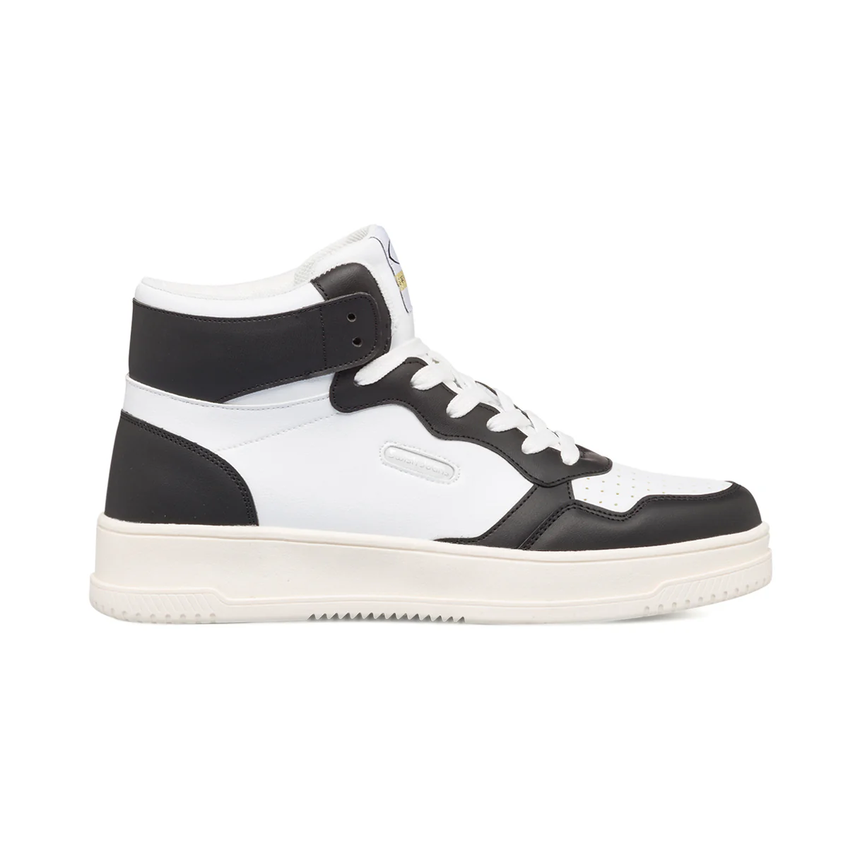 Sneakers alte bianche da donna con dettagli neri Swish Jeans - Image 5