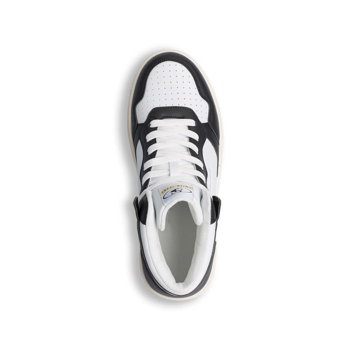 Sneakers alte bianche da donna con dettagli neri Swish Jeans - Image 9
