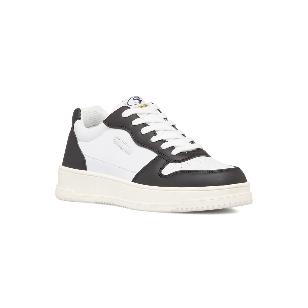 Sneakers alte bianche da donna con dettagli neri Swish Jeans - Image 5