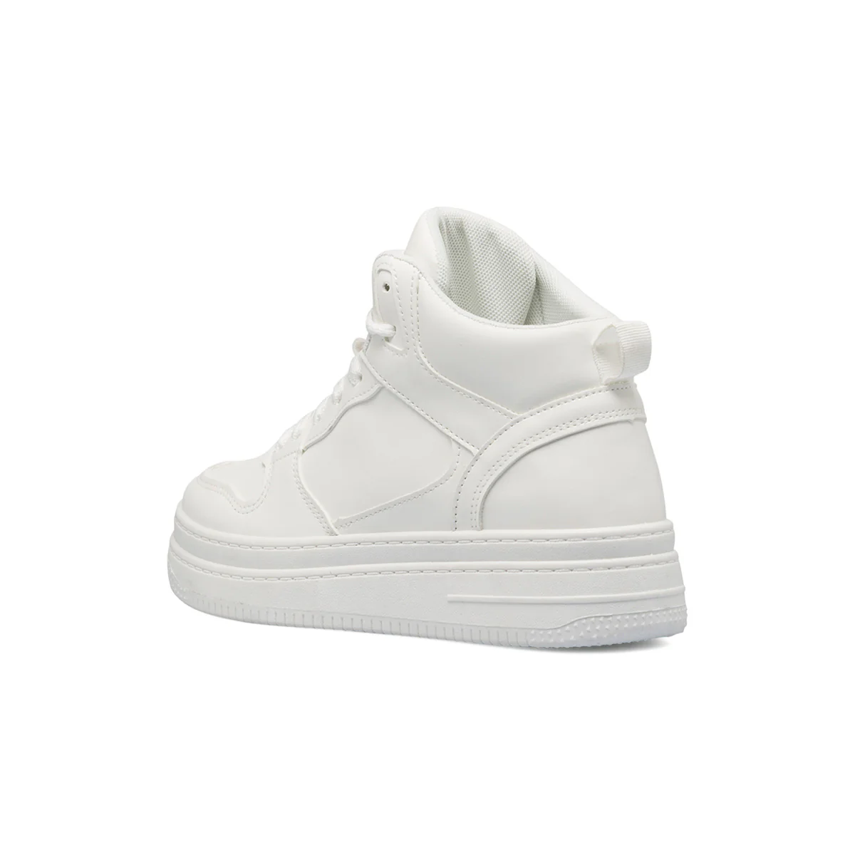 Sneakers alte bianche da donna con dettagli traforati Lora Ferres - Image 4