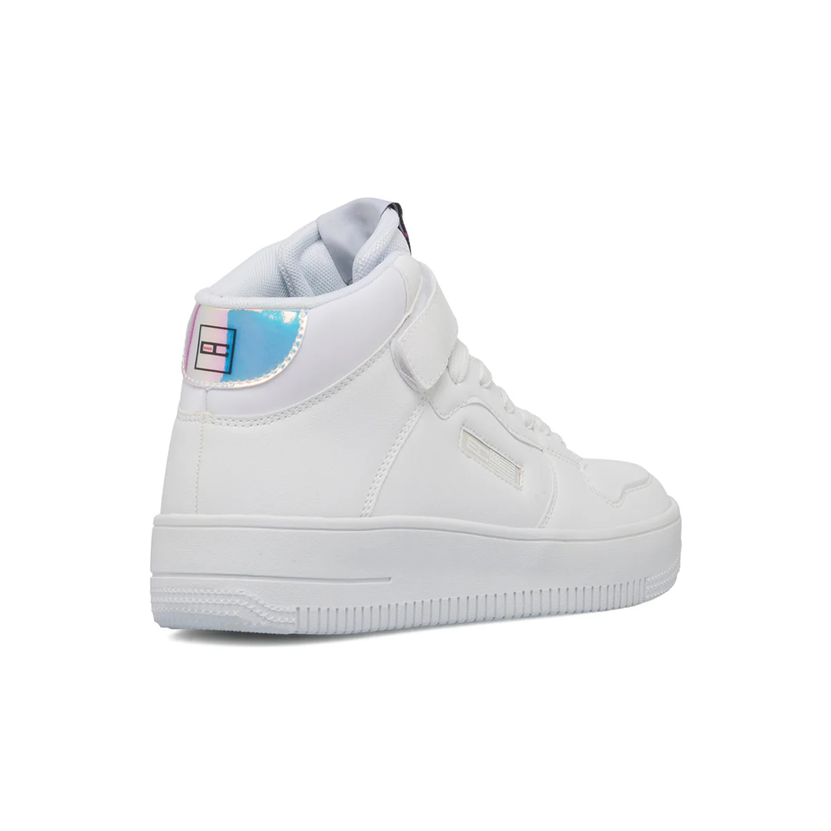 Sneakers alte bianche da donna con velcro e lacci Enrico Coveri - Image 7
