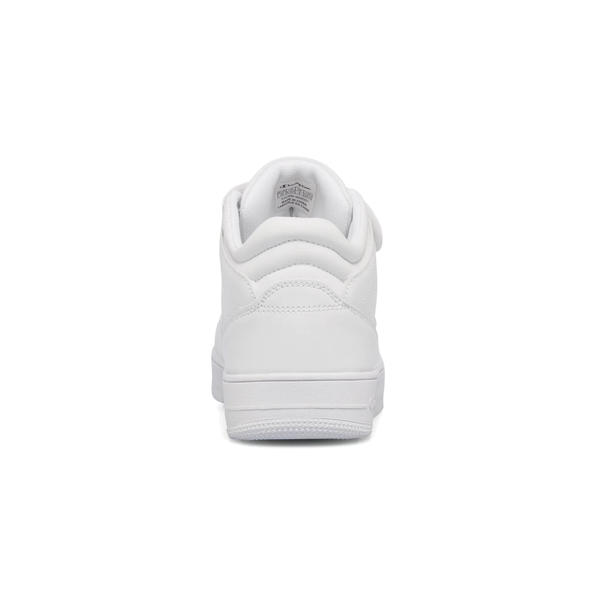 Sneakers alte bianche da ragazza con logo laterale Champion Rebound Vintage Mid G GS - Image 7